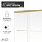 Anzzi 76 in. x 56-60in. Frameless Sliding Shower Door in Brushed Gold , 3/8in 10mm Tempered Clear Glass SD-AZ21-02BG - alternate 5