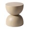 Leisuremod Sage Fiberstone Side Table, Half-Round Hourglass Design, Weatherproof, Fully Assembled SST16BG - alternate 6