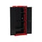 Craftsman 2000 Series Garage Storage Cabinet, Black/Red, 32 in W x 18 in D x 74 in H CMST23201RB - alternate 4