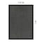 World Rug Gallery Contemporary Bordered Weather Resistant Reversible Indoor/Outdoor Rug 7 ft 10 in x 10 ft Black WR111BLACK8X10 - alternate 5