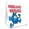 Signmission Coolant Service, 36 Inch x 24 Inch A-frame Yard Sign, Plastic Sign SBC-2436-Coolant Service - alternate 1