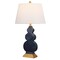 Jonathan Y Carter 29" Ceramic/Resin LED Table Lamp, Navy/Gold JYL3018A - alternate 1