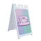 Signmission Cotton Candy Lemonade, A-Frame & 2 Decals Installed, Heavy-Duty Plastic Frame SBHD-D-2436-30365 - alternate 1