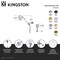 Kingston Brass Hand Shower Kit, Polished Brass KX1052BE - alternate 2