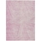 Homeroots 5' X 8' Pink And Ivory Abstract Washable Indoor Outdoor Area Rug 597041 - alternate 6