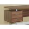 Homeroots 60" Brown and Silver Computer Desk With Three Drawers 333369 - alternate 5