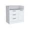 Homeroots 36" White Three Drawer Combo Dresser With Open Shelf 544049 - alternate 4