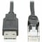 Eaton EATON USB-A To Rj45 Rollover Console Cable M/m, Cisco Compatible, 250 Kbps, 10 Ft. U009-010-RJ45-X - alternate 1