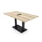 Skutchi Designs Rectangle Conference Table With Power, 36 in W, 72 in L, Brown HAR-REC-36X72-DOU.BK-K525-EBLK - alternate 1