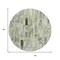 Homeroots 8' Green And Gray Round Striped Washable Indoor Outdoor Area Rug 615520 - alternate 4