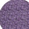 Homeroots 8' Purple Eggplant And Ivory Round Floral Washable Indoor Outdoor Area Rug 581920 - alternate 3