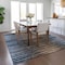 Homeroots 5' X 8' Blue Brown And Sky Blue Striped Washable Indoor Outdoor Area Rug 577981 - alternate 6