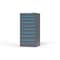 Strong Hold 9 drawer cabinet - (2x 4ft, 5x 5ft, 2x 6ft) - Blue accents - Keyed Alike S3060-PPAAS-0902FS - alternate 3