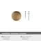 Amerock Edona 1-1/4 inch (32mm) Diameter Champagne Bronze Cabinet Knob, 25PK 25VMP53005CZ - alternate 3