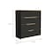 Homeroots 32" Natural And Black Four Drawer Dresser 543993 - alternate 4