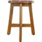 Homeroots 18" Natural Brown Backless Bar Chair 376718 - alternate 3