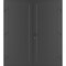 Vdomdoors Front Exterior Prehung Metal-Plastic Double Doors / MANUX 8111 Antracite / Office Commercial and Re MANUX8111DEXD-ANT-LH-W72xH80 - alternate 1