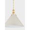 Hudson Valley Lighting Painted No. 2 Pendant in Aged Brass/Off-White by Mark D. Sikes MDS352L-AGB/OW - alternate 6