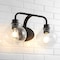 Jonathan Y Sandrine 17.5" 2-Light Iron/Seeded Glass Cottage Rustic LED Vanity Light, Oil Rubbed Bronze JYL7527A - alternate 8