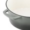 Megachef 2.7 Quart Round Enameled Cast Iron Casserole in Gradient Gray 750124512M - alternate 6