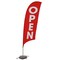 Showdown Displays 10.5 Ft  Value Razor Sail Sign Kit (Single-Sided With Cross Base) - Open Red 908111-002 - alternate 1