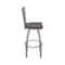 Holland Bar Stool Co 410 Jackie Stainless Steel 36in Swivel Bar Stool with Dark Cherry Maple Seat 41036SSDCMpl - alternate 2