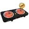 Megachef Electric Portable Dual Coil Burner Cooktop Buffet Range in Matte Black MC-2012A-B - alternate 7