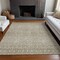 Homeroots 10' X 14' Taupe Green And Ivory Tribal Washable Indoor Outdoor Area Rug 582655 - alternate 5