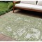 Homeroots 9' X 12' Sage And Ivory Abstract Washable Indoor Outdoor Area Rug 612705 - alternate 1