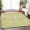 Homeroots 10' X 14' Artichoke Green And Ivory Damask Washable Indoor Outdoor Area Rug 603352 - alternate 5