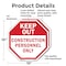Signmission Keep Out Construction Personnel Onl, 10 inch X 10 inch, Aluminum Metal Signs, 2PK OC-A-2PACK-10-68 - alternate 3
