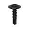 Auveco Posi-Drive Round Washer Head Teks Tapping Screw M4.2 x 16mm Black Zinc, 100PK 18817 - alternate 1