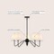 Jonathan Y Skylar 32" 5-Light Classic Minimalist Metal Inverted Gourd LED Chandelier, Black JYL7912A - alternate 5
