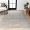 Jonathan Y Lyla Offset Stripe Gray/Cream 3 ft. x 5 ft. Area Rug MOH204A-3 - alternate 1