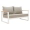Homeroots 56" Taupe Polypropylene Sofa 667654 - alternate 3