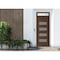 Vdomdoors Front Exterior Prehung Metal-Plastic Door, Manux 8113 Walnut, Top Sidelite Transom, Office Commerci MANUX8113EXD-WLN-W36xH80+14-RH - alternate 1