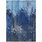 Homeroots 5' X 8' Navy Blue And Denim Blue Abstract Washable Indoor Outdoor Area Rug 577230 - alternate 5