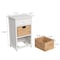 Happimess Malibu 26"H Rustic Handcrafted Water Hyacinth and Acacia Wood Accent Storage Nightstand w/Drawer an SHF2007W - alternate 6