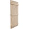 Ekena Millwork Rustic Four Board Spaced Board-n-Batten Hand Hewn Faux Wood Shutters, 23 1/2W x 60H, PR SHUBSS23X60HHPR - alternate 9