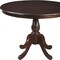 Homeroots 42" Espresso Rounded Solid Manufactured Wood Pedestal Base Dining Table 517755 - alternate 4