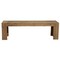 Homeroots 58" Natural Distressed Solid Wood Dining Bench 524065 - alternate 3