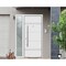 Vdomdoors Steel Door Deux 1705 White Enamel Sidelight Exterior Black Window Stainless Inserts Single Modern P DEUX1705EXD-BEM-W36+14 x H80-Right-hand Inswing - alternate 5