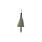 Homeroots Set of Four Green And Natural Woven Bamboo Christmas Tree Shaped Ornaments, 4PK 633368 - alternate 4