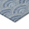 Homeroots 9' X 12' Denim Blue Navy Blue And Ivory Geometric Washable Indoor Outdoor Area Rug 615198 - alternate 3