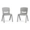 Flash Furniture Plastic Stacking School Chairs with 10.5 in Seat Height in Soft Gray, 2PK 2-YU-YCX-003-SFTGY-GG - alternate 5