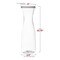 Smarty Had A Party 35 oz. Clear Large Disposable Plastic Wine Carafes with Lids (12 Carafes), 12PK 2685-CASE - alternate 6