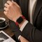 Elegani Alligator-Embossed Leather Watch Replacement Band Compatible with Apple Watch 41mm, Red LAT-RED-41mm - alternate 2