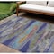 Homeroots 10' X 14' Lavender Pink And Blue Abstract Washable Indoor Outdoor Area Rug 612526 - alternate 1