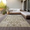 Homeroots 5' X 8' Beige Ivory And Tan Moroccan Washable Indoor Outdoor Area Rug 577176 - alternate 4