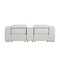Homeroots 89in Light Gray and Silver Italian Leather Power Reclining Loveseat With Storage 633755 - alternate 5